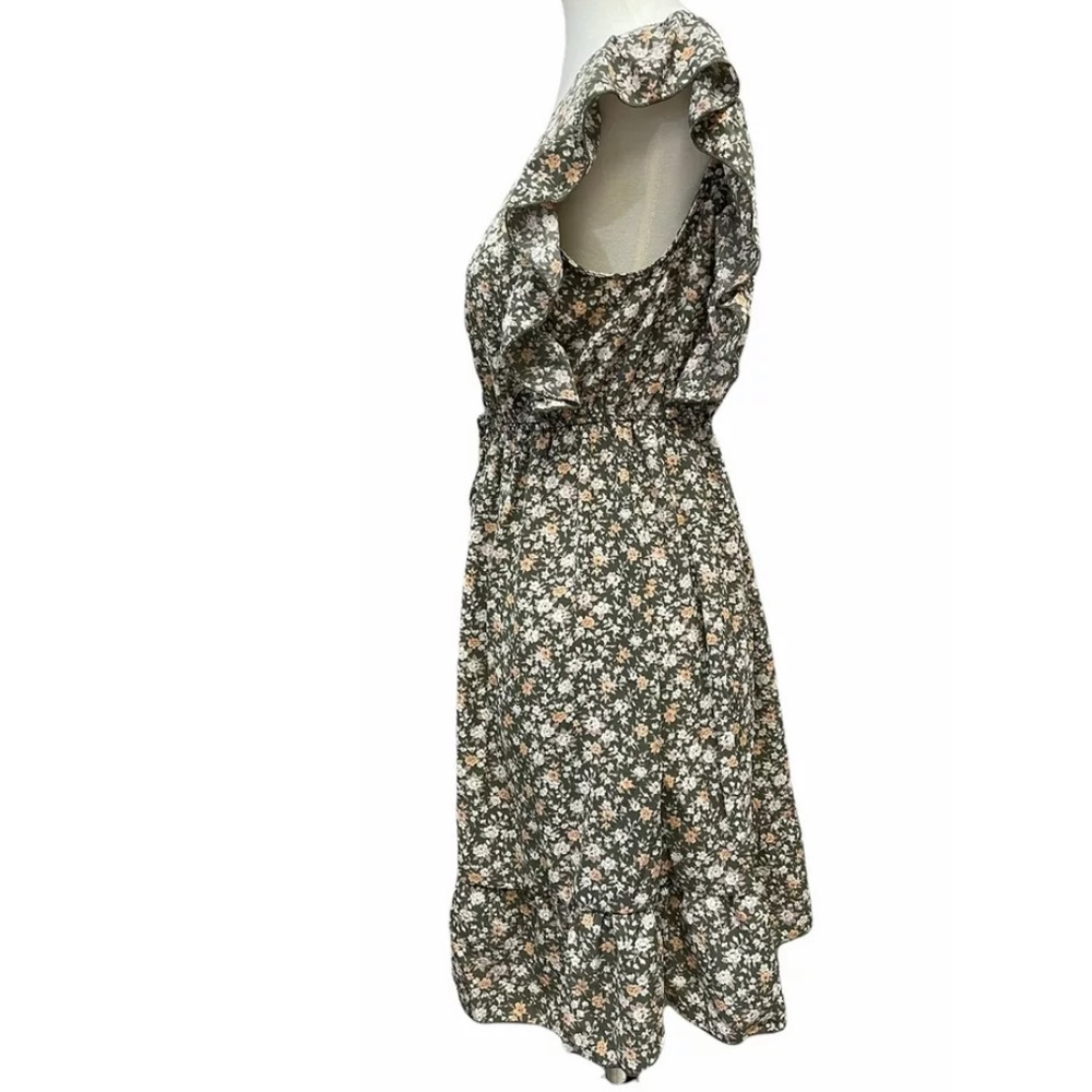 Umgee Ditsy Floral Ruffle Short Dress - Picture 4 of 15